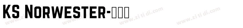 KS Norwester字体转换